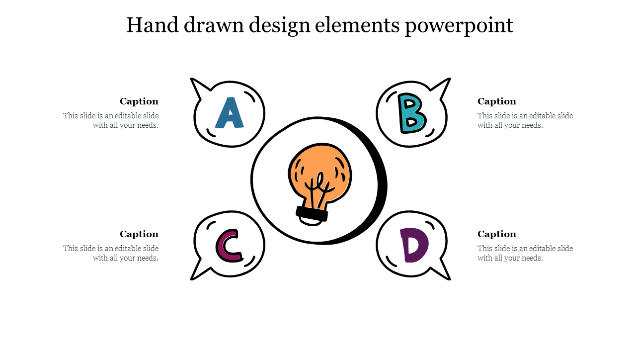 Hand drawn design elements powerpoint